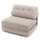 3-in-1 Folding Sofa Bed with Bolster and Pillow Convertible Sleeper Chair