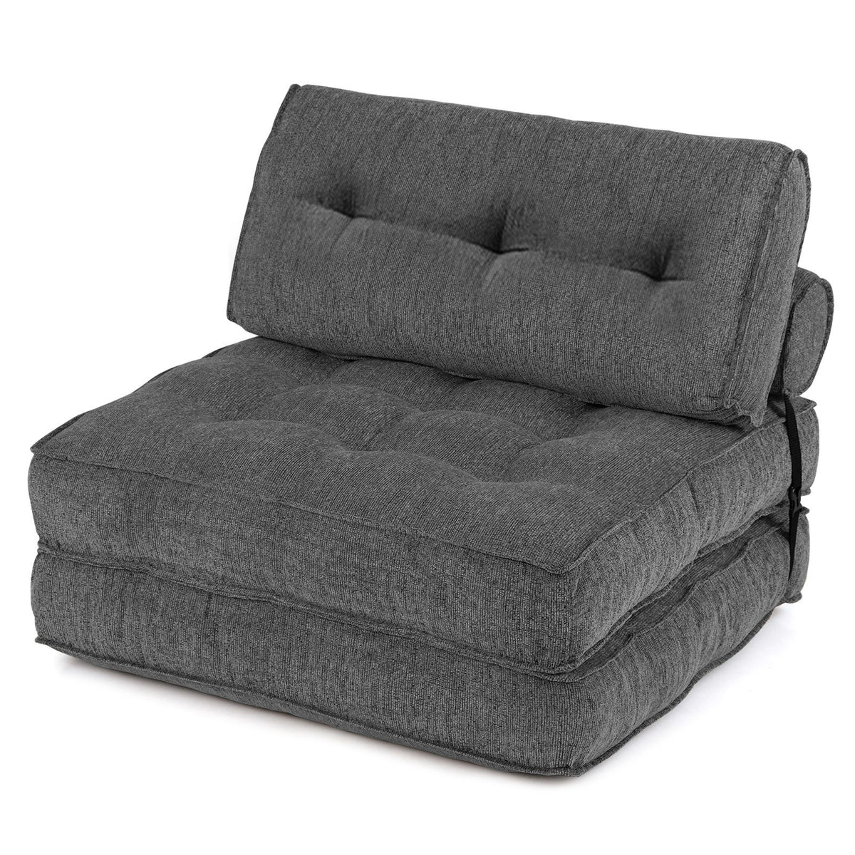 3-in-1 Folding Sofa Bed with Bolster and Pillow Convertible Sleeper Chair