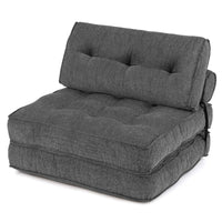 3-in-1 Folding Sofa Bed with Bolster and Pillow Convertible Sleeper Chair