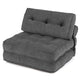 3-in-1 Folding Sofa Bed with Bolster and Pillow Convertible Sleeper Chair