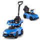 3-in-1 Push Car for Toddlers with Handle and Music for Boys and Girls Aged 1.5-5 Years Old