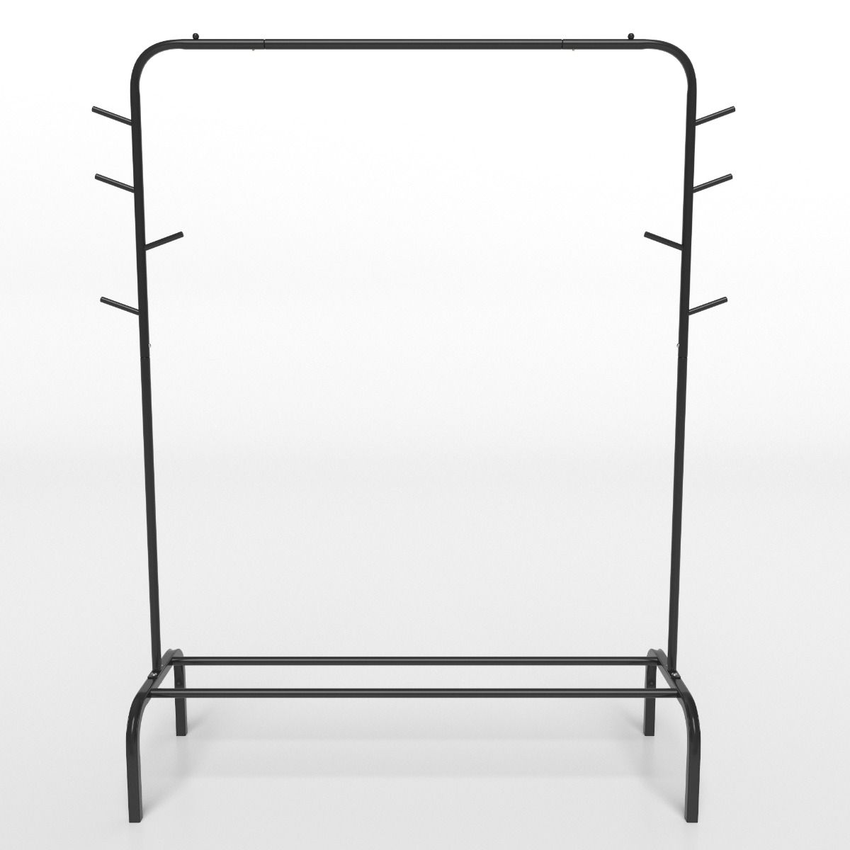 3-in-1 Heavy Duty Clothes Rack 126 cm Wide Metal Garment Wardrobe Rack