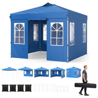 3 x 3/6M Pop Up Canopy Tent with 4 Sidewalls for Parties and Events