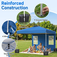 3 x 3/6M Pop Up Canopy Tent with 4 Sidewalls for Parties and Events