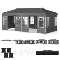 3 x 3/6M Pop Up Canopy Tent with 4 Sidewalls for Parties and Events
