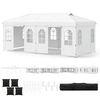 3 x 3/6M Pop Up Canopy Tent with 4 Sidewalls for Parties and Events