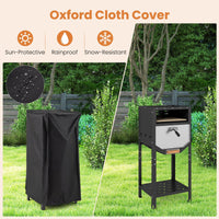 30 CM Outdoor Pizza Oven Freestanding Wood-Fired Pizza Stove with Ash Tray