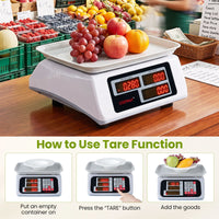 30 KG Price Computing Scale with Dual-sided LED Display