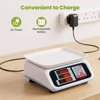 30 KG Price Computing Scale with Dual-sided LED Display