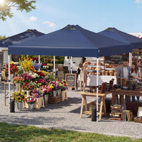 300 x 300 CM Pop Up Canopy Tent with 4 Sandbags and Stakes for Outdoor Camping