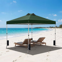 300 x 300 CM Pop Up Canopy Tent with 4 Sandbags and Stakes for Outdoor Camping