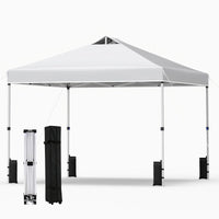 300 x 300 CM Pop Up Canopy Tent with 4 Sandbags and Stakes for Outdoor Camping