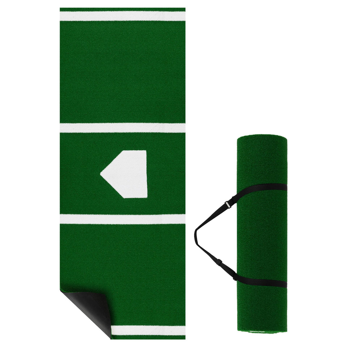302 x 116 CM Baseball and Softball Hitting Mat Heavy-Duty 15 mm Turf