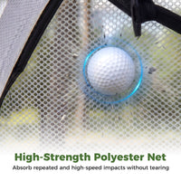 314 x 199 CM Golf Practice Net with Foldable Tri-Turf Mat and Carry Bag