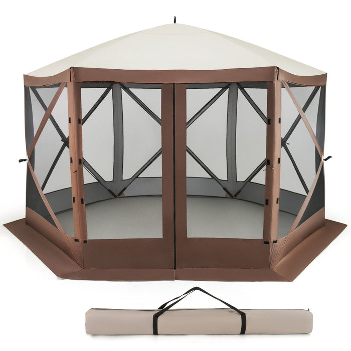 350 x 350 CM Pop-Up Screen House tent with Removable Walls