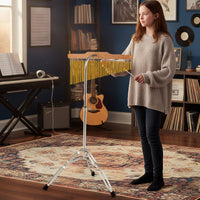 36-Bar Chimes Percussion Instrument with Foldable and Adjustable Stand for School