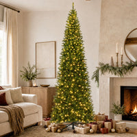 360cm Artificial Christmas Tree with 360° Quick Power Connector for Home Party Shopping Mall