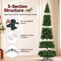 360cm Artificial Christmas Tree with 360° Quick Power Connector for Home Party Shopping Mall