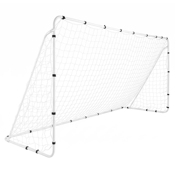 367 x 124 cm Soccer Goal with Heavy-Duty Metal Frame and Ground Stakes