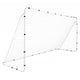 367 x 124 cm Soccer Goal with Heavy-Duty Metal Frame and Ground Stakes