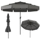 3M Patio Umbrella with 3-Tier Vented Top and 8 Ribs for Outdoor Yard
