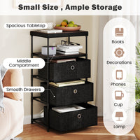 Narrow Dresser with 5 Drawers Slim Storage Tower Space-Saving Chest of Drawers
