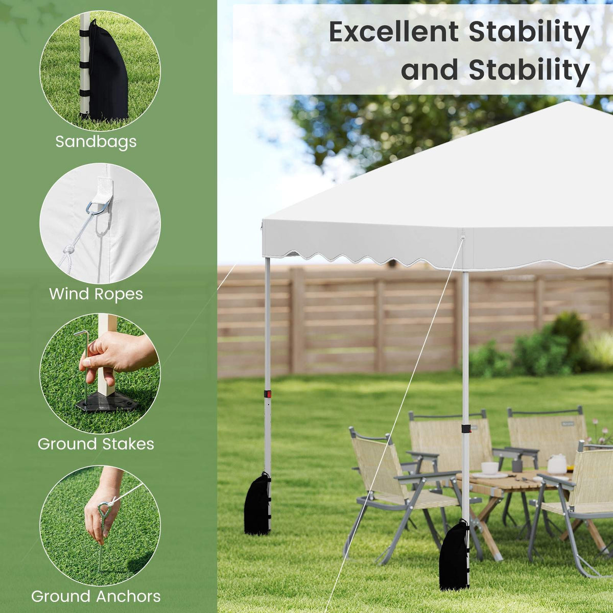 3 X 3 m Pop up Canopy Tent Portable Foldable Outdoor Patio Shelter w/Wheeled Bag