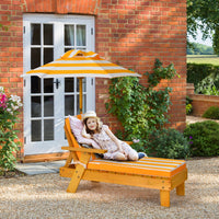 Kids Outdoor Chaise Lounge, Patio Wood Lounge Chair