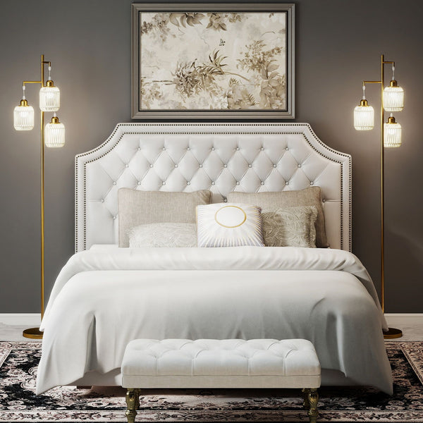 3-Light Floor Lamp Farmhouse Standing Tree Lamp with 3 Boho Lampshades