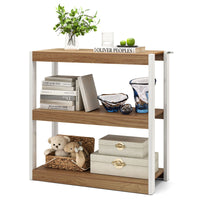 3/4-Tier Wooden Bookshelf Storage Organizer Bookcase w/ Open Shelving Unit Study