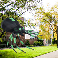1.8M Halloween Inflatable Spider w/ LED Lights & Powerful Blower