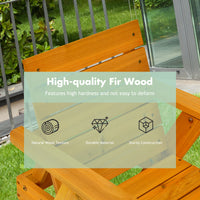 Kids Outdoor Chaise Lounge, Patio Wood Lounge Chair
