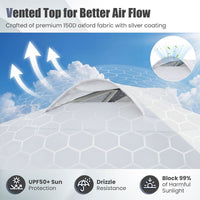 3 x 3M Pop up Canopy Tent with Sidewall 6 Pockets Instant Setup Commercial Gazebo
