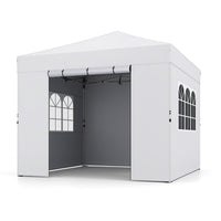3 x 3 m Pop Up Canopy Tent with 4 Sidewalls Waterproof Shelter Tent