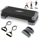 3-in-1 Aerobic Step Platform Set with 2 Stackable Risers
