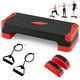 3-in-1 Aerobic Step Platform Set with 2 Stackable Risers