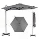 3m Cantilever Patio Umbrella Heavy-duty Offset Hanging Umbrella with 360° Rotation