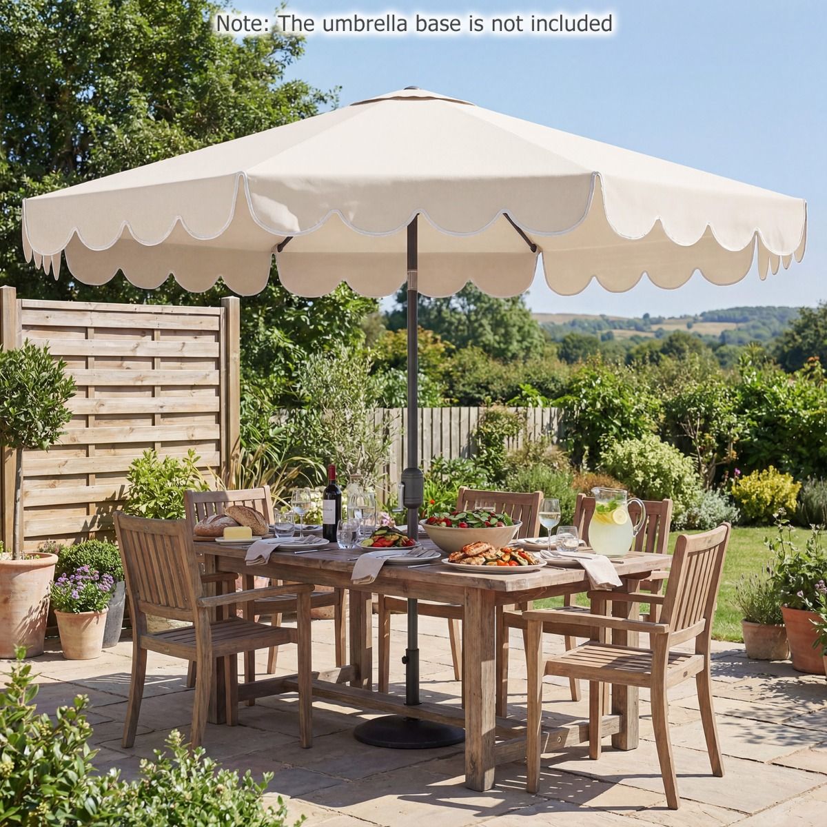 3M Patio Umbrella with Push Button Tilt and Crank
