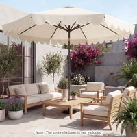 3M Patio Umbrella with Push Button Tilt and Crank