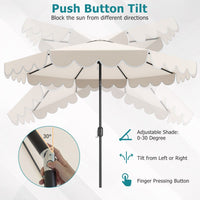 3M Patio Umbrella with Push Button Tilt and Crank