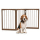 3-Panel Dog Gate 76cm Wooden Pet Fence