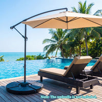 4-Piece Cantilever Offset Patio Market Umbrella Base