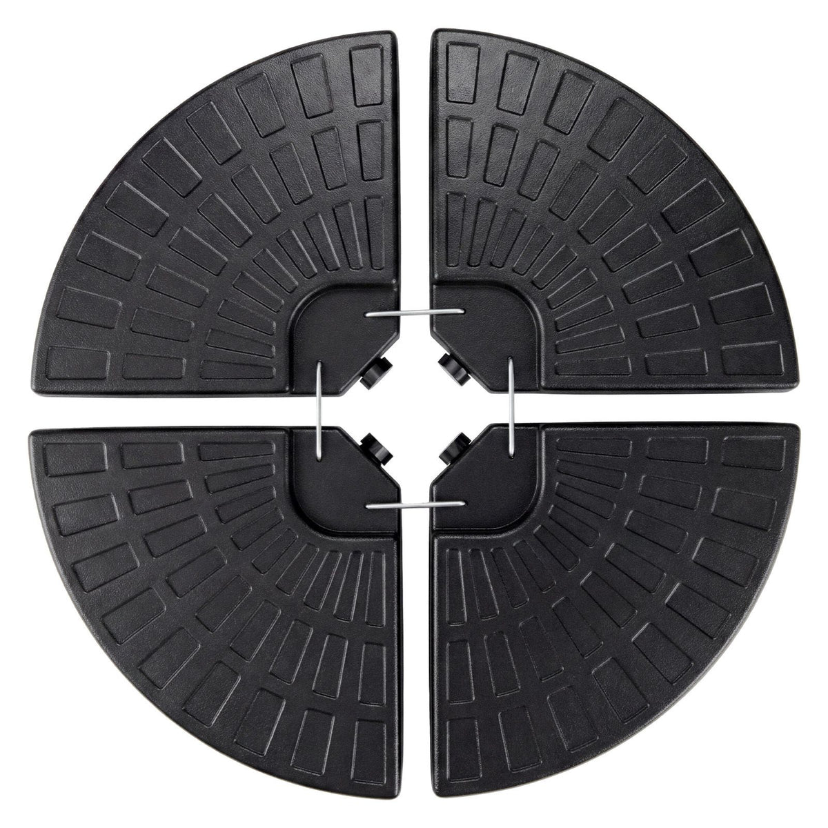 4-Piece Cantilever Offset Patio Market Umbrella Base