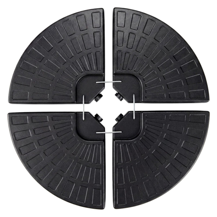 4-Piece Cantilever Offset Patio Market Umbrella Base