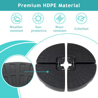 4-Piece Cantilever Offset Patio Market Umbrella Base