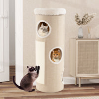 4-Storey Cat House for Multiple Cats with Removable Perch Bed