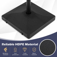 40kg Fillable Umbrella Base with 2 Wheels for 39-49mm Poles