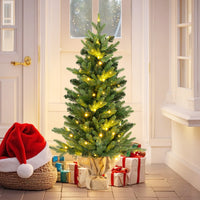 60/90cm Pre-Lit Artificial Christmas Tree with 35/50 LED Lights