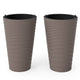 45 cm Tall Flower Pot Set of 2 with Insert Bucket and Handle Design