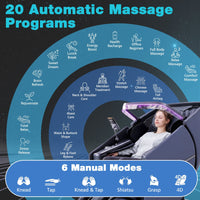 4D Full Body Massage Chair with Heating Shawl and Airbags